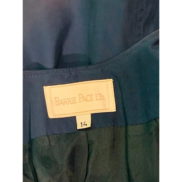 Vintage 80s Swing Coat Womens Large Solid Blue Barrie Pace Tent Coat - Picture 7 of 10